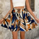 Bohemian High Waist Beach Shorts - Lightweight & Stylish Fit - Image 2