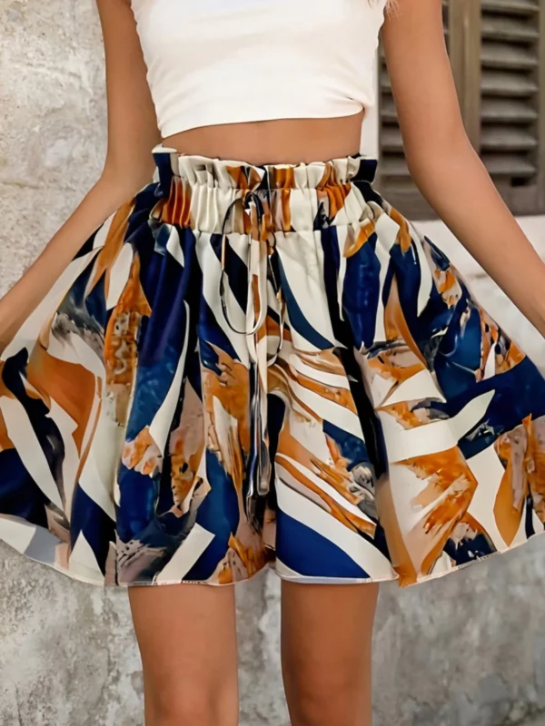 Bohemian High Waist Beach Shorts - Lightweight & Stylish Fit