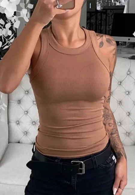 Essential Women’s Ribbed Tank Top - Summer Comfort & Style