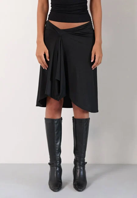 Effortlessly Elegant Women's Midi Skirt - Stripes & Plaid Styles