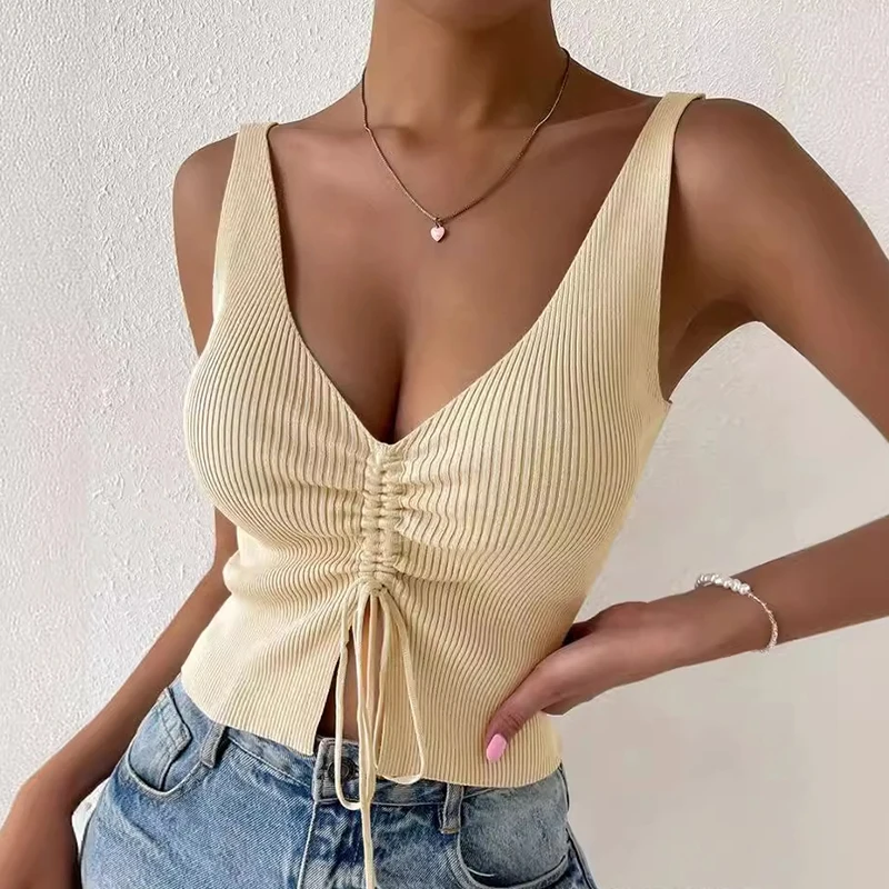 kf-S7bac5bdfc2a340588691d3d615c73942q Trendy Summer Sleeveless Tank Top for Girls with Drawstring