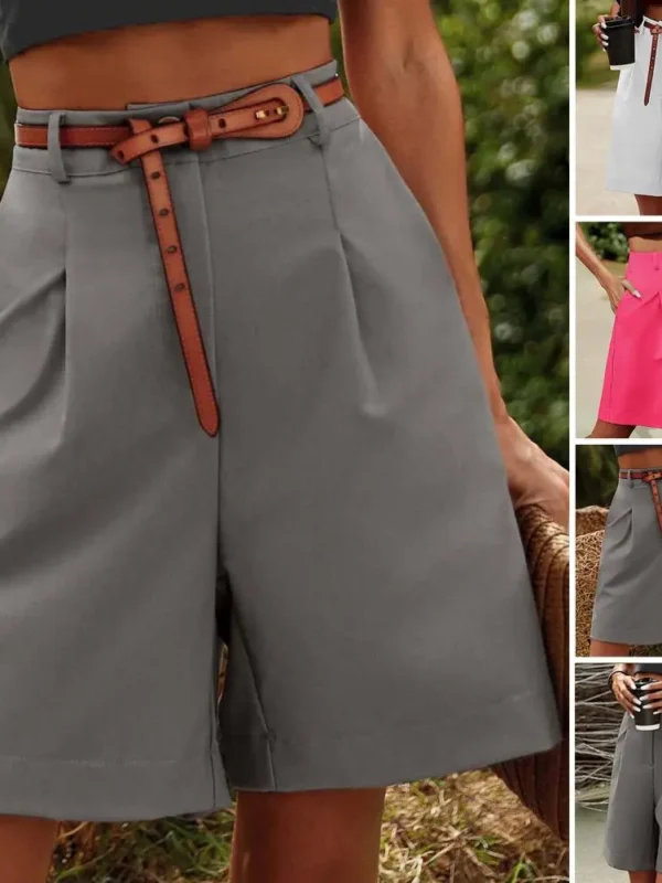 Chic High Waist Summer Shorts with Pockets for Effortless Style