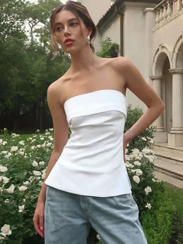Stylish Women's Strapless Tube Top Bralette for Summer Fun