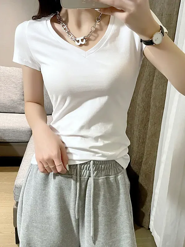 Summer Women's  Fit ort Sve T-irt f Sve Base irt Versatile Base Layer Top Quali Polyester Fiber Commute ...