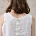 Luxe Linen Crop Top for Effortless Summer Style - Image 4