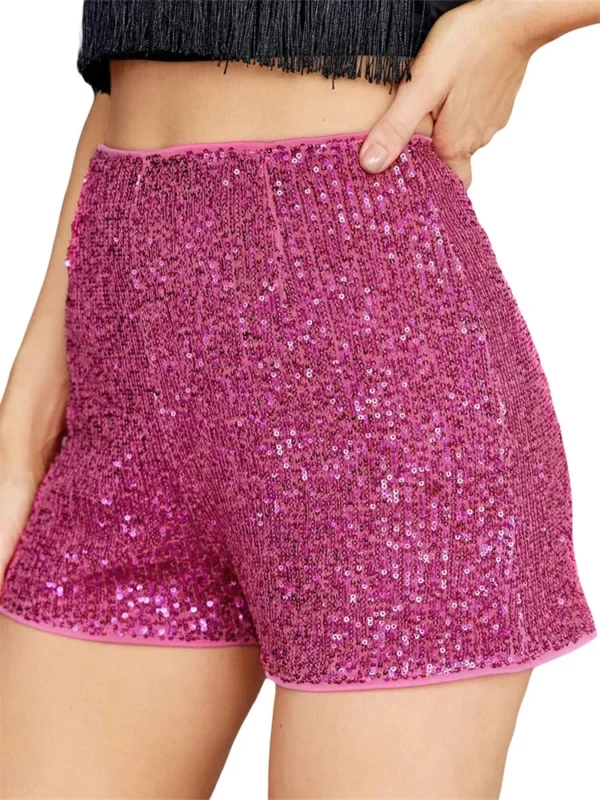 Sparkly Black Sequin Shorts for Summer Parties & Streetwear