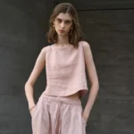 Luxe Linen Crop Top for Effortless Summer Style