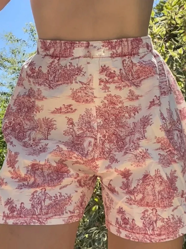 Floral Wide Leg Shorts for Women - Stylish Summer Beachwear
