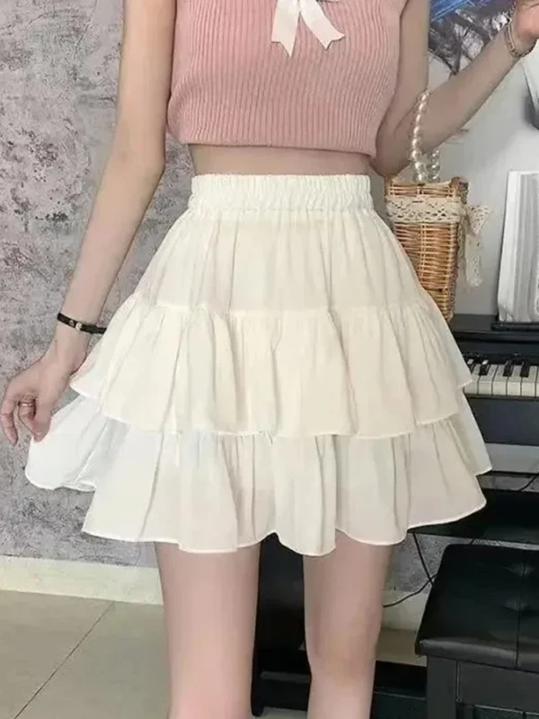 Elegant Pleated A-Line Skirt for Summer Chic Style