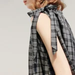Chic Black Plaid Blouse for Effortless Summer Style - Image 4