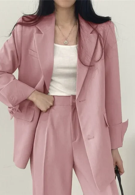 Sophisticated Korean-Style Blazer for Professional Women