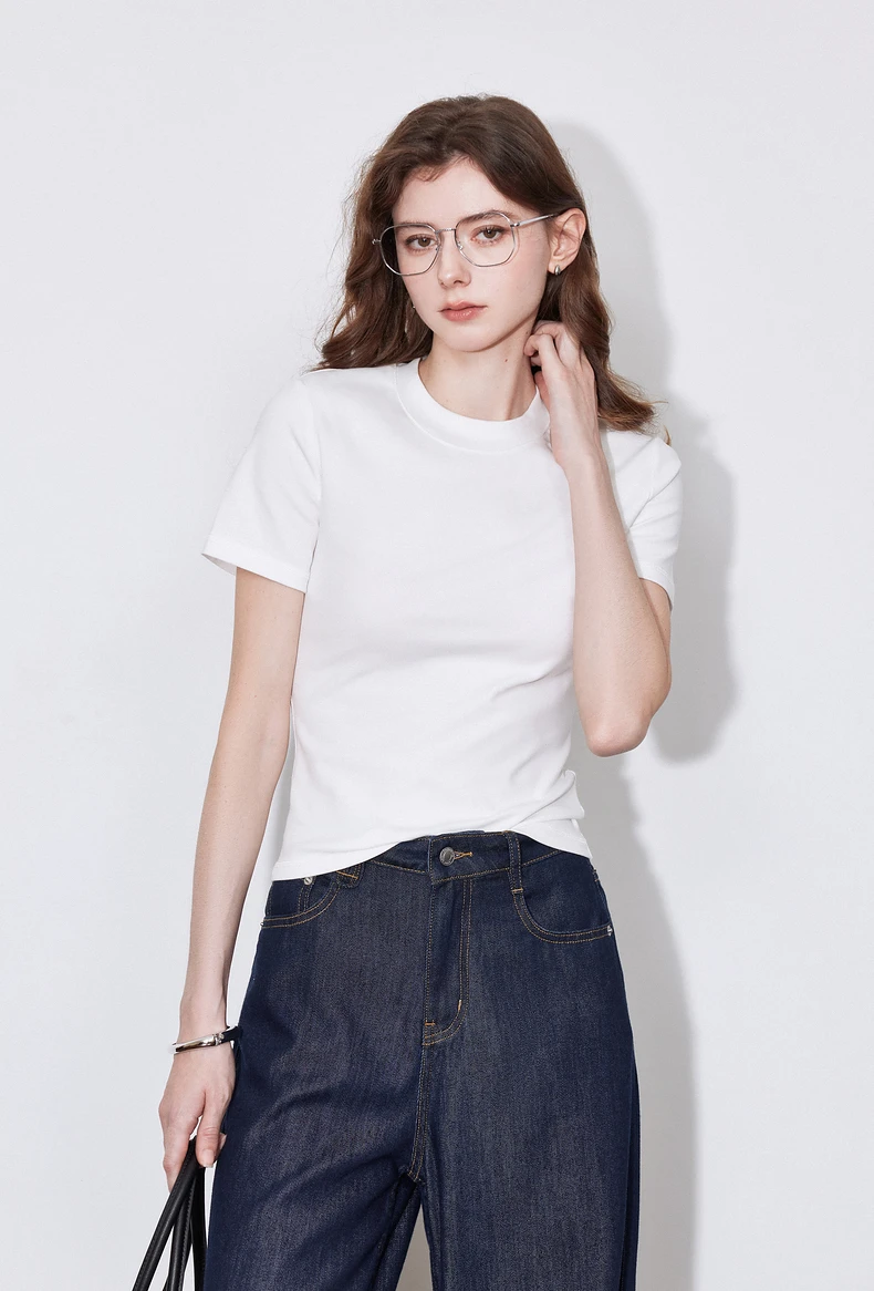 kf-Sacecd7b316e04a6fa84a7ba3f15e638f8 TOYOUTH Women's Versatile Lyocell Short Sleeve Tee