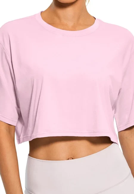 Y2 K Harajuku Pink Crop Tee - Trendy Summer Streetwear