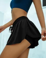 Chic Women's High Waist Pleated Shorts for Active Summer Style - Image 3