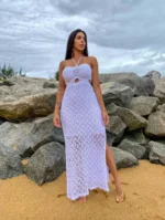 Chic Crochet Maxi Dress: Stylish Beach Cover-Up for Summer - Image 10