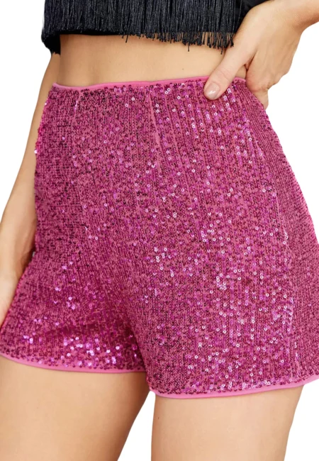 Sparkle in Style: Women's Sequin Hot Pants for Parties