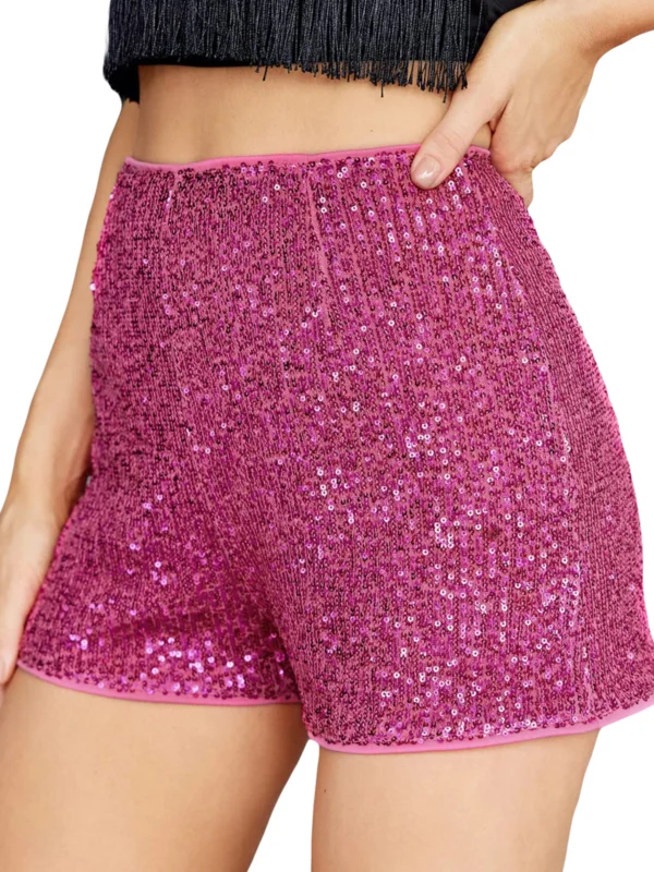 Sparkle in Style: Women's Sequin Hot Pants for Parties