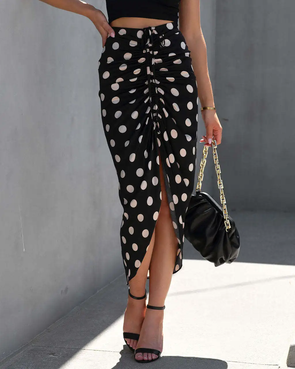 kf-Sbca1776d1da1465c8b1ddae368fea531A Elegant High Waist Polka Dot Midi Skirt for Every Occasion