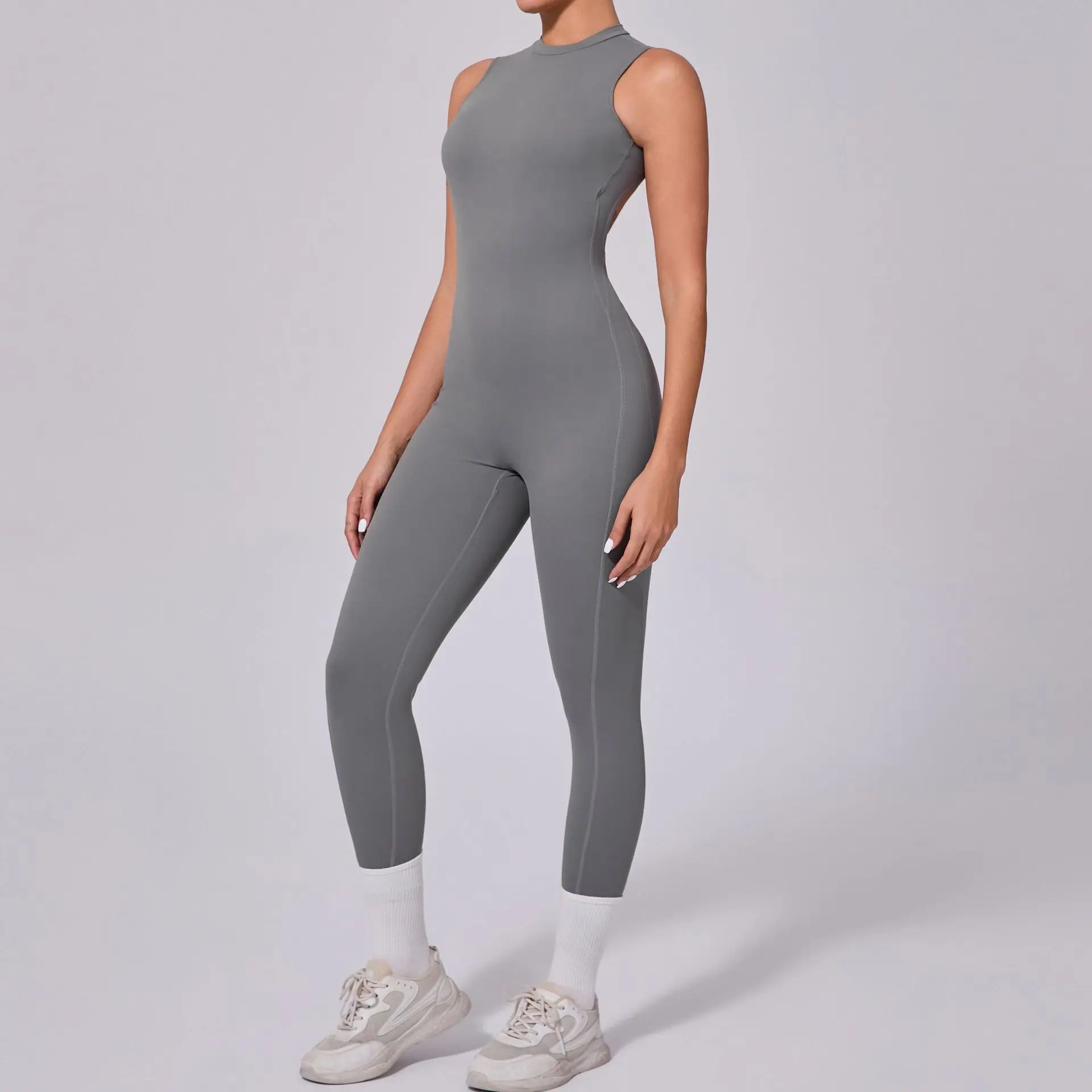 kf-Sbeae605428204483a97c43712beff80dm Luxurious Women's Sleeveless Jumpsuit for Active Elegance