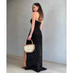 Chic Crochet Maxi Dress: Stylish Beach Cover-Up for Summer - Image 3