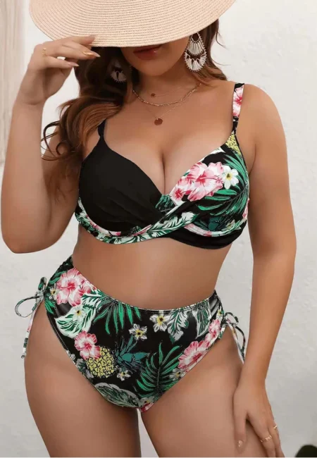 Elegant Plus Size Floral Bikini Set for Every Body Type