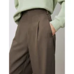 Trendy Women's High-Waist Wide Leg Trousers for Fall Fashion - Image 3