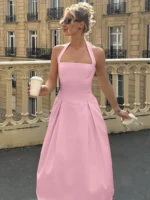 Elegant Off-Shoulder Maxi Dress for Summer Parties - Image 3