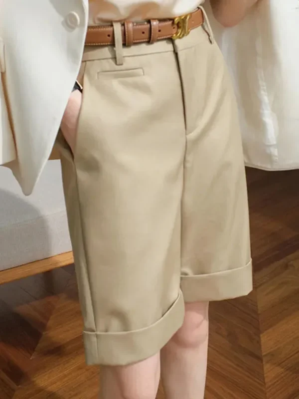 Chic High Waist Cargo Shorts for Women - Effortless Summer Style