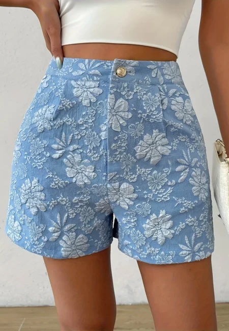Floral Embroidery Summer Shorts for Effortless Style and Comfort
