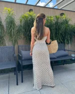 Chic Crochet Maxi Dress: Stylish Beach Cover-Up for Summer - Image 8