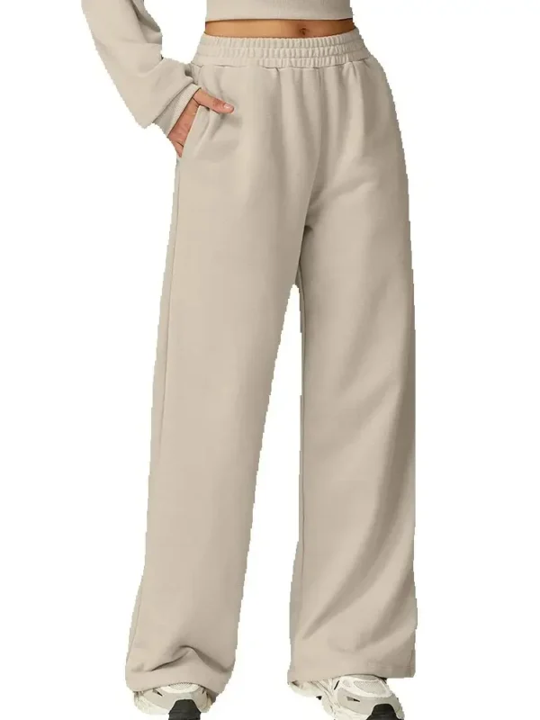 High-Waisted Winter Yoga Pants for Women - Casual Comfort