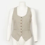 Chic Striped Sleeveless Linen Vest for Effortless Summer Style - Image 6