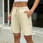 Chic Drawstring Women’s Shorts with Quick-Dry Comfort - Image 3
