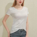 Luxurious Women's Summer T-Shirts - Black & White Elegance - Image 8