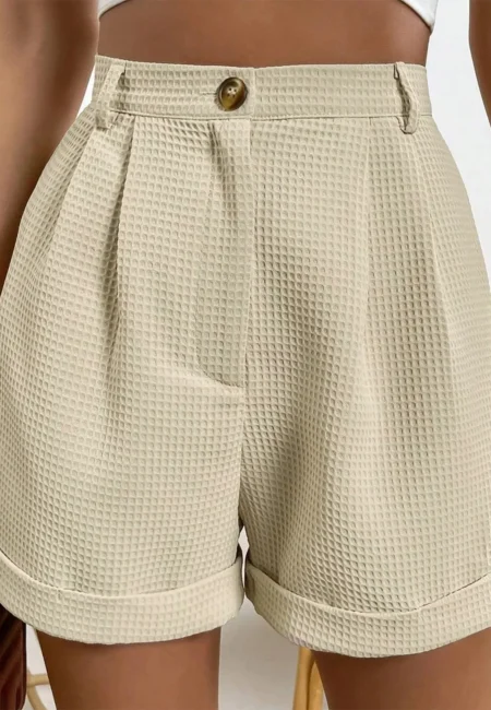 Premium High-Waisted Button Fly Shorts - Summer Style Comfort