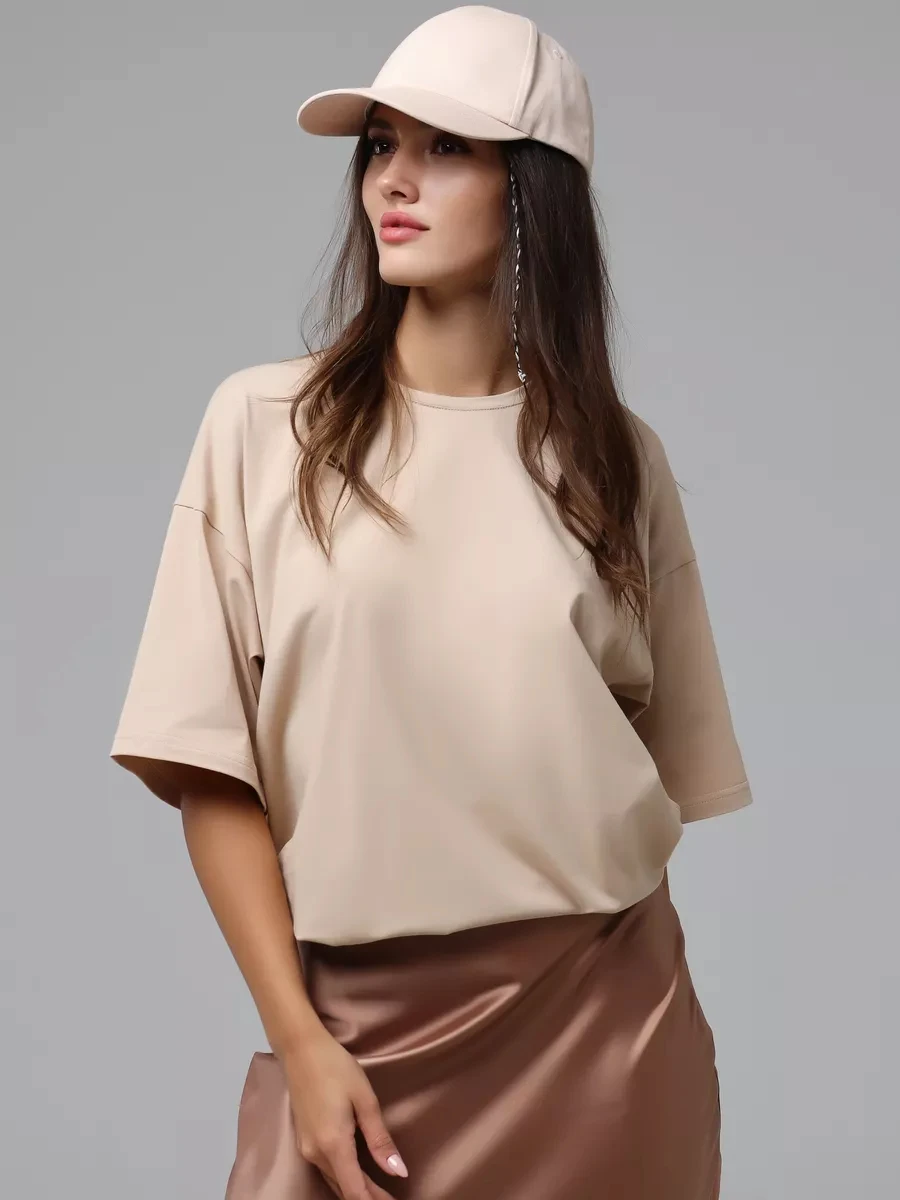 kf-Sfe65a68e74014bc8872a173e6d3d3ad19 Breathable 100% Cotton Women's Tees - Stylish Summer Essentials
