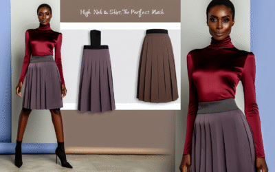 High Neck Sweaters With Skirts