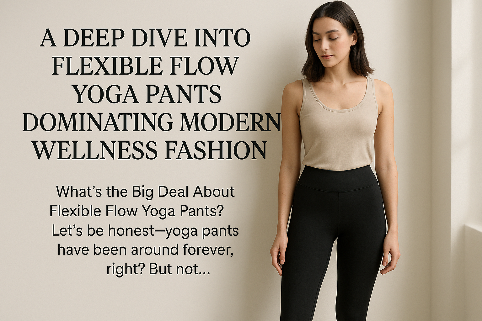 A Deep Dive Into Flexible Flow Yoga Pants Dominating Modern Wellness Fashion