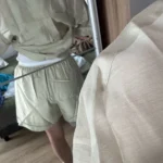 Petite Linen Lyocell Crochet Set - Tailored Comfort photo review