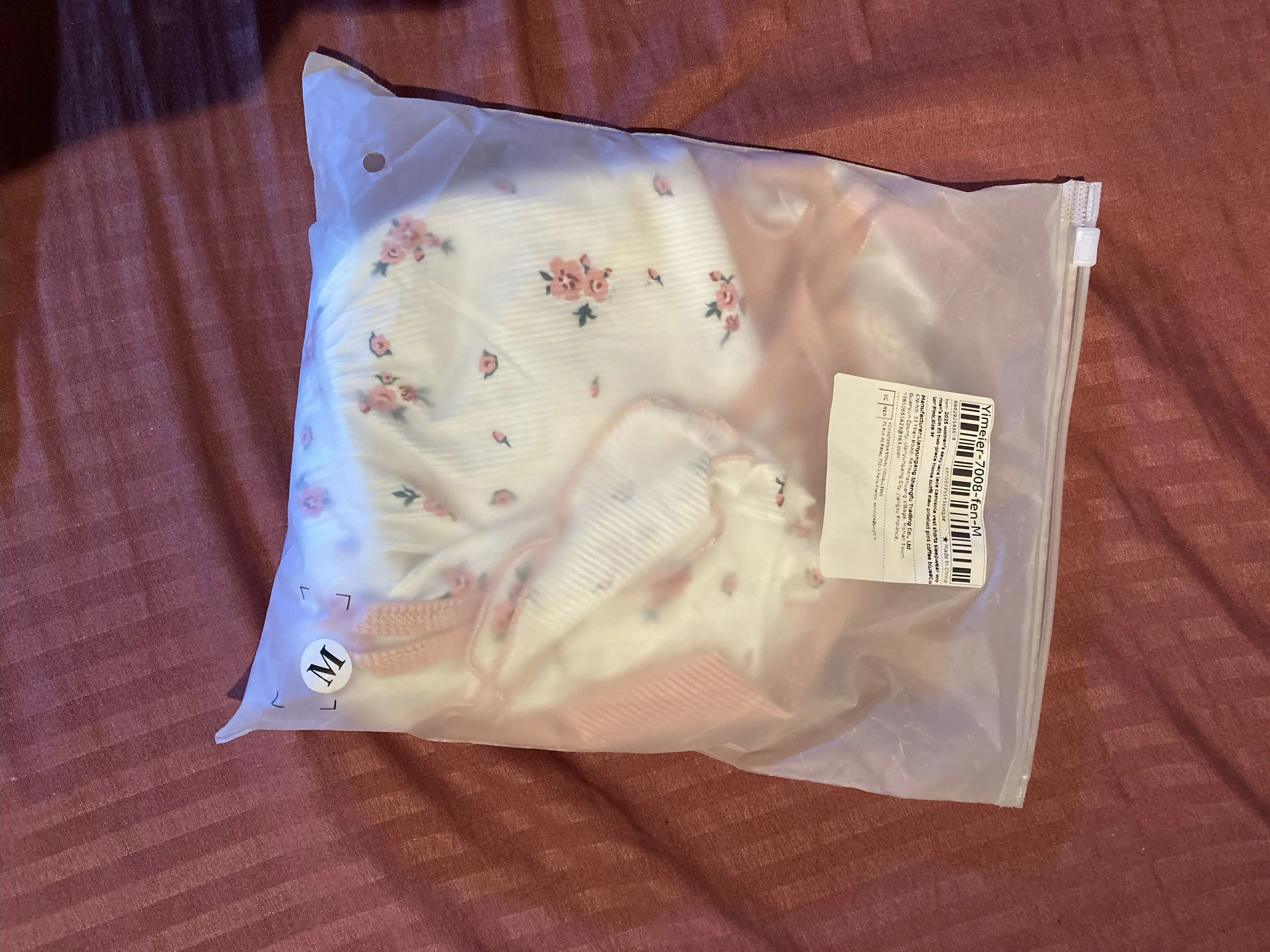 Lace-Trimmed Two-Piece Camisole & Shorts Sleep Set photo review