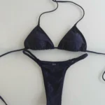 Glamorous Black Diamond Bikini Set for Confident Beach Days photo review