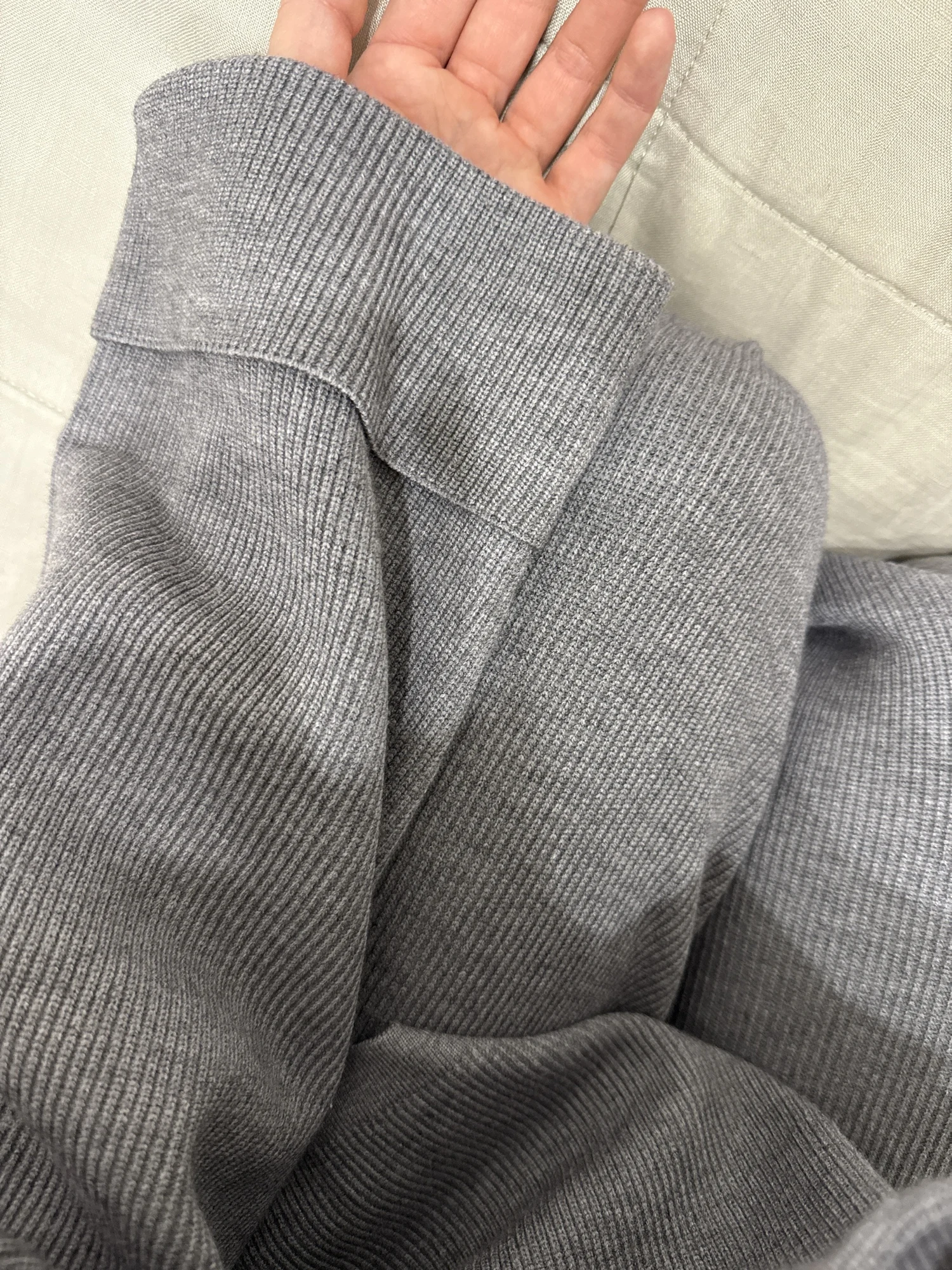 Cozy Women's Zip-Up Jacket and Wide Leg Pants Set in Soft Knit photo review