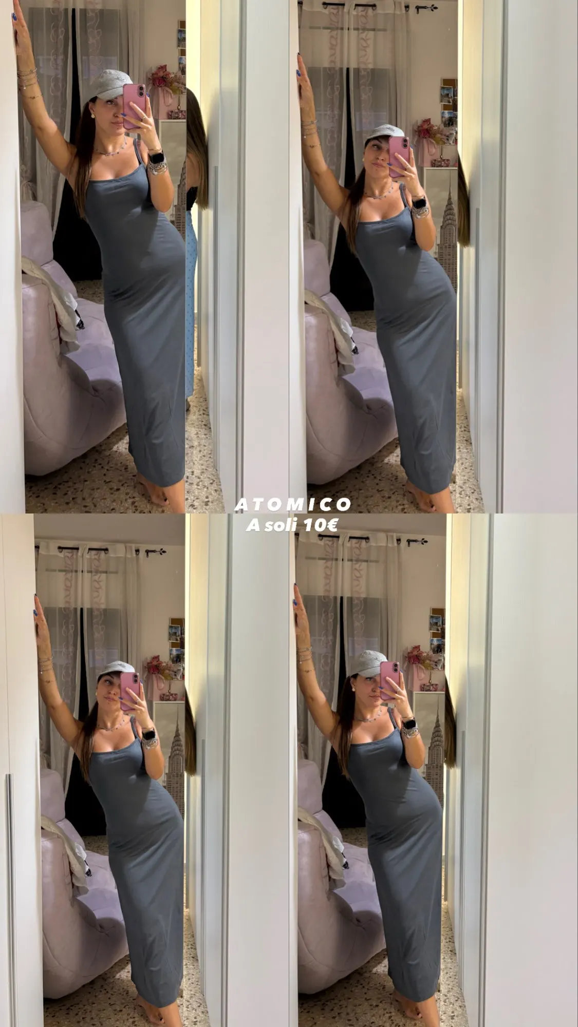 Summer Grey Backless Maxi Dress with Stretch Fit & Strapless Neckline photo review