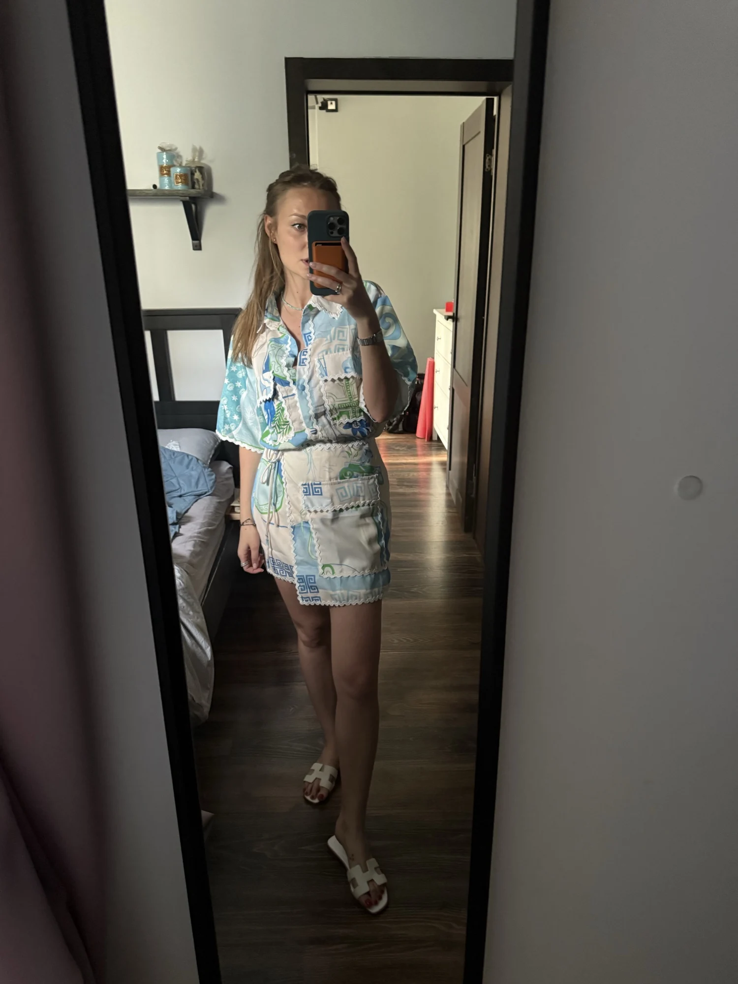 Graceful Ruffle Top & Mini Skirt Set – Beige Summer Holiday Outfit photo review