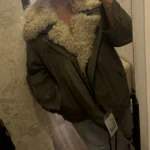 Women's Retro Cotton Motorcycle Jacket - Cozy Rebel Style photo review