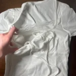 Trendy White Knitted Tee with Patch - Summer Style Essential photo review