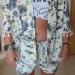 Floral Beach Cardigan Set - Women's Summer Two Piece Outfit photo review