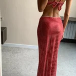Elegant Plaid 3-Piece Bikini Set for Stylish Beach Vibes photo review