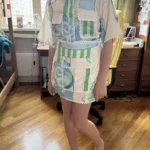 Graceful Ruffle Top & Mini Skirt Set – Beige Summer Holiday Outfit photo review