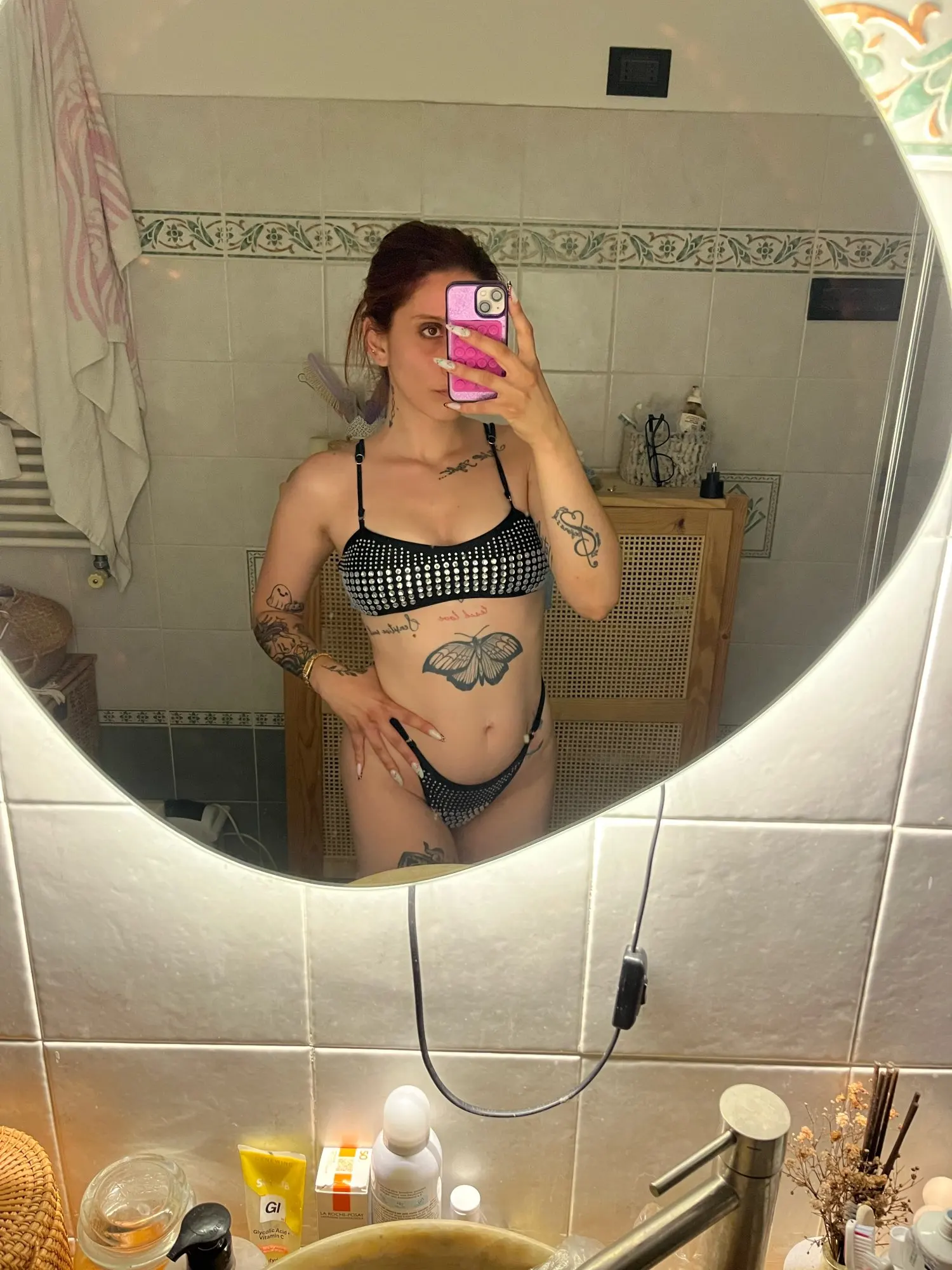 Glamorous Black Diamond Bikini Set for Confident Beach Days photo review